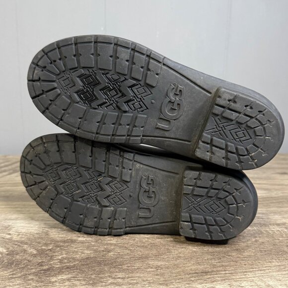 UGG Chevonne Chelsea Womens Black Rubber Outdoor Waterproof Boots Sz 5 - Picture 8 of 10